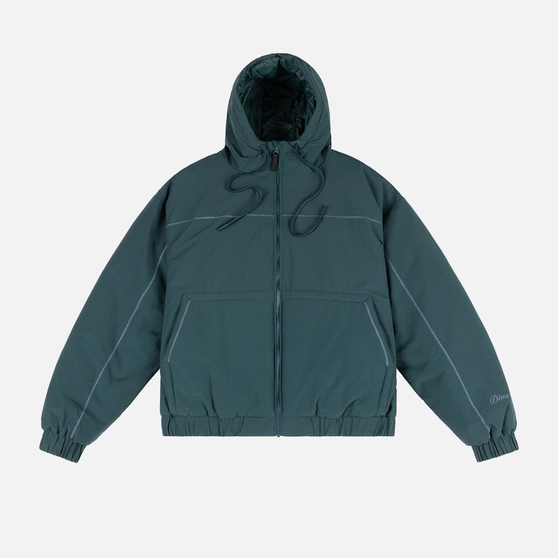 Quilted Puffer Emerald