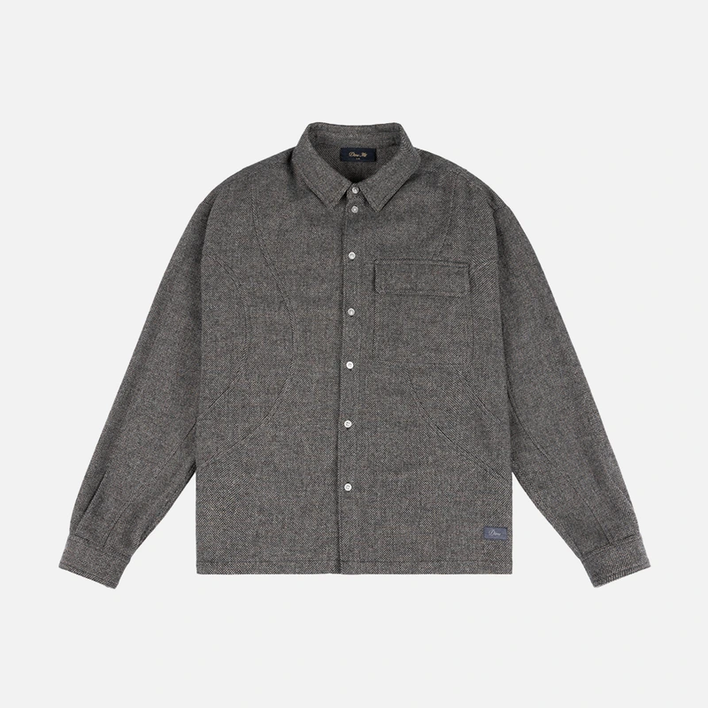Wool Overshirt Silver